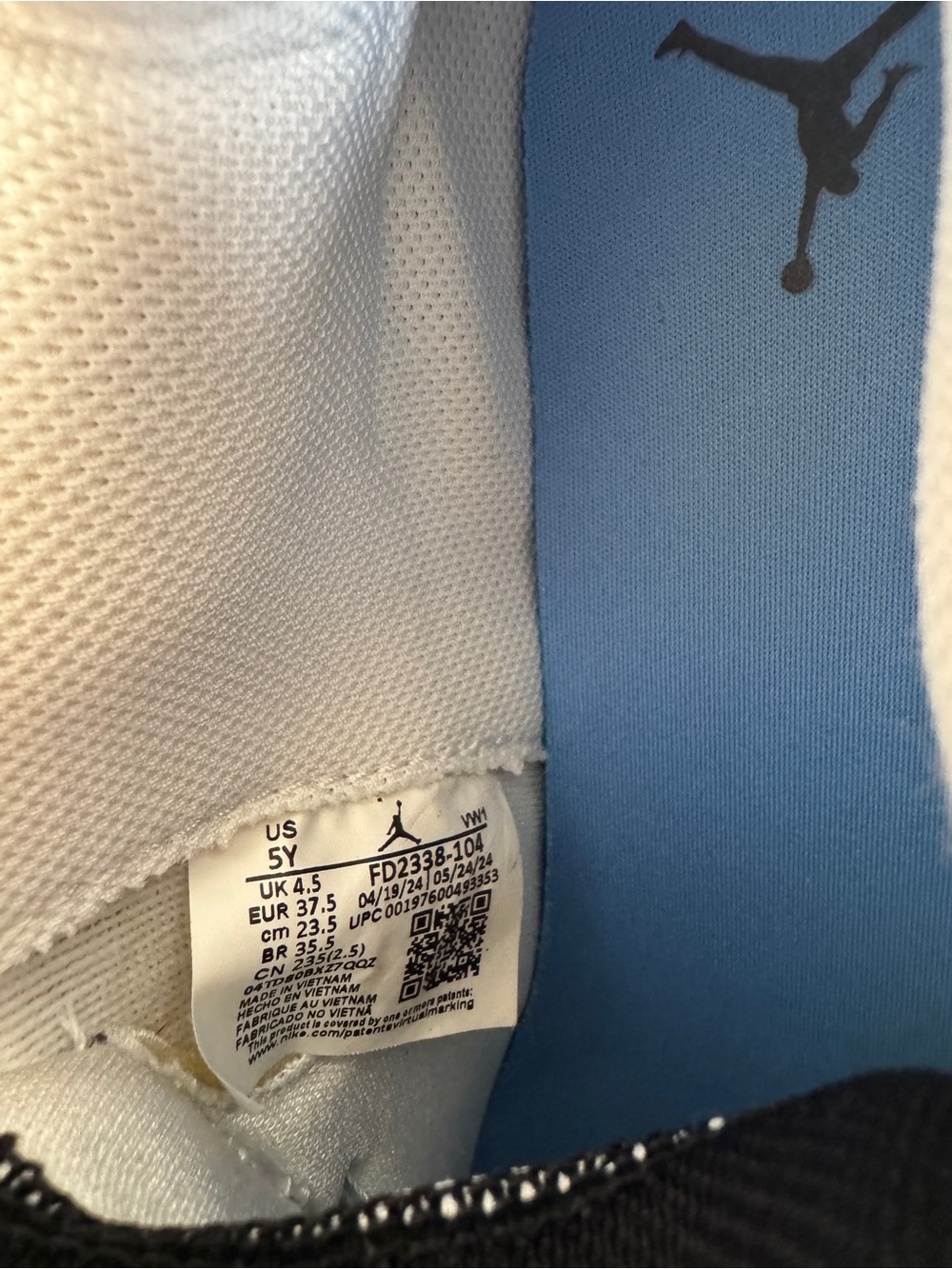 Air Jordan One Take 5 'White Legend Blue' Kids Basketball Shoes Size 5Y - Picture 2 of 12